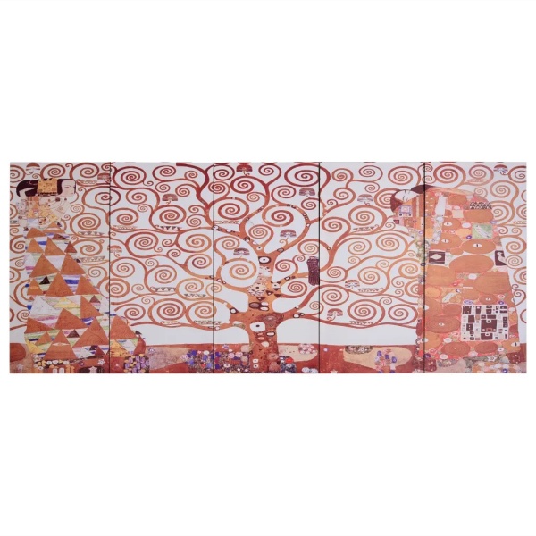 Set Tablouri Din Pânză Imprimeu Copac Galben 200 x 80 cm 289259